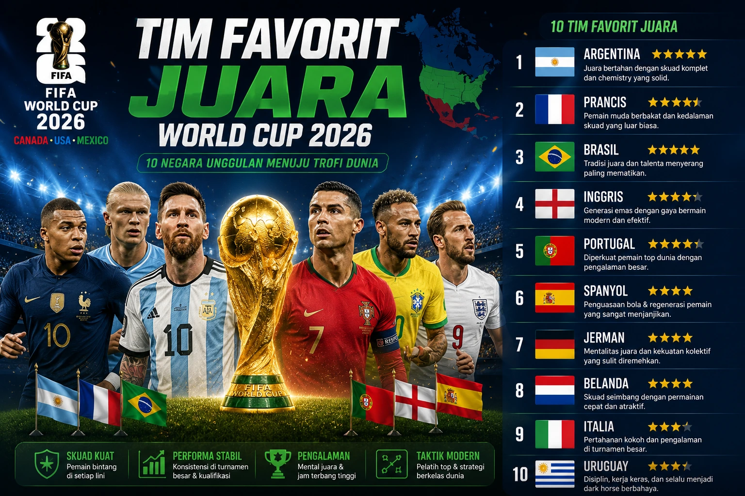 Tim Favorit Juara World Cup 2026