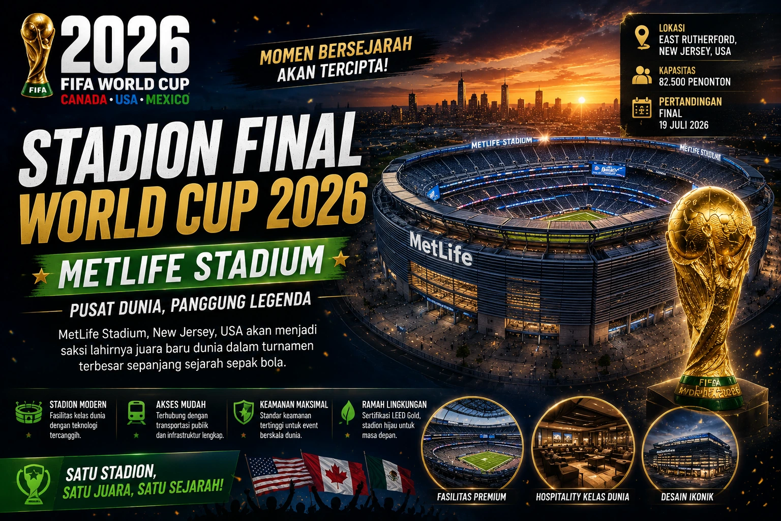 Stadion Final World Cup 2026 MetLife Stadium